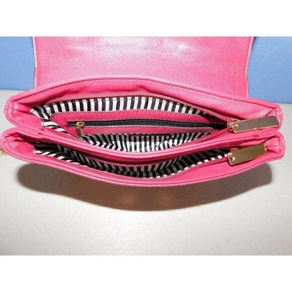 CHARMING CHARLIE RED-ISH PINK COLOR SHOULDER BAG, HANDBAG, PURSE - Picture 2 of 9